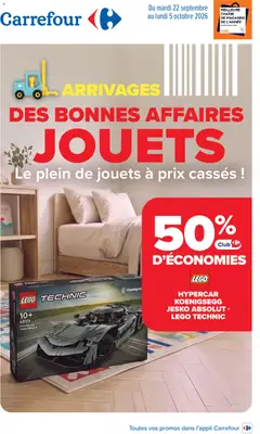 Prévisualisation de Carrefour Jouets arrivages des bonnes affaires du magasin Carrefour formulaire valide 22/09/2026
