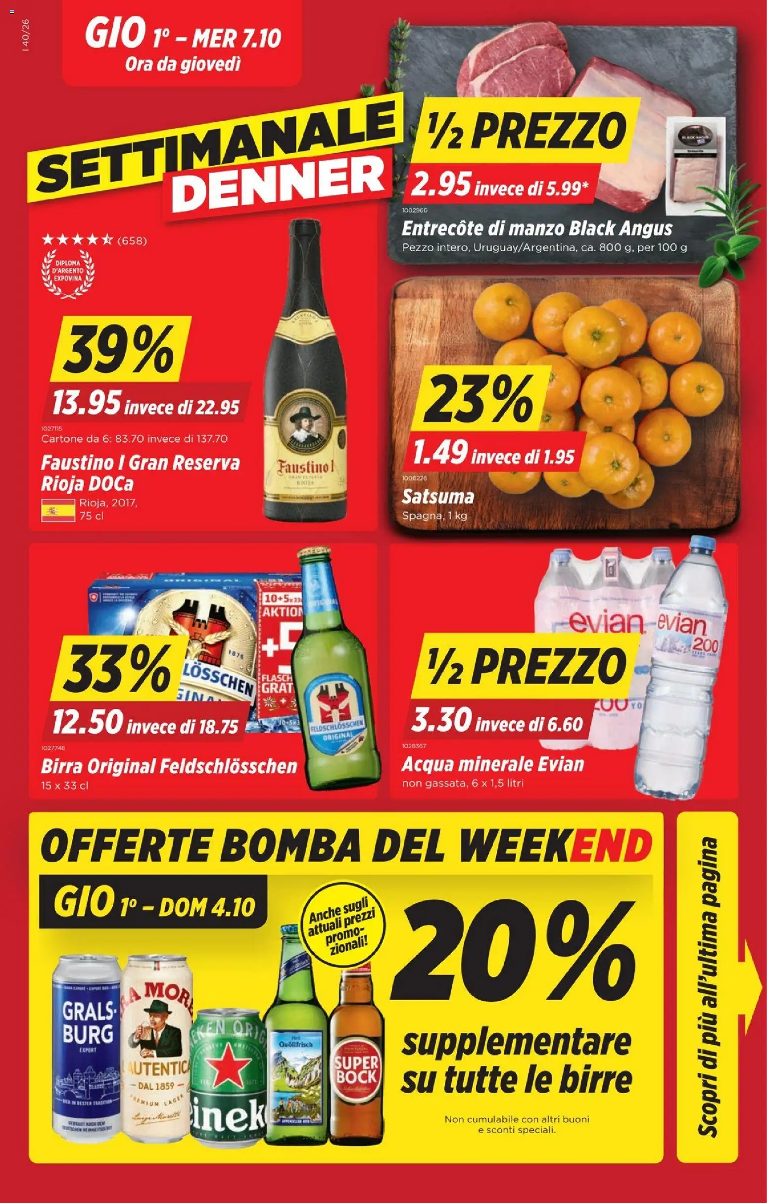 Vorschau des Merkblatts Denner aktionen IT vom Shop Denner gültig von 01.10.2026 bis 07.10.2026