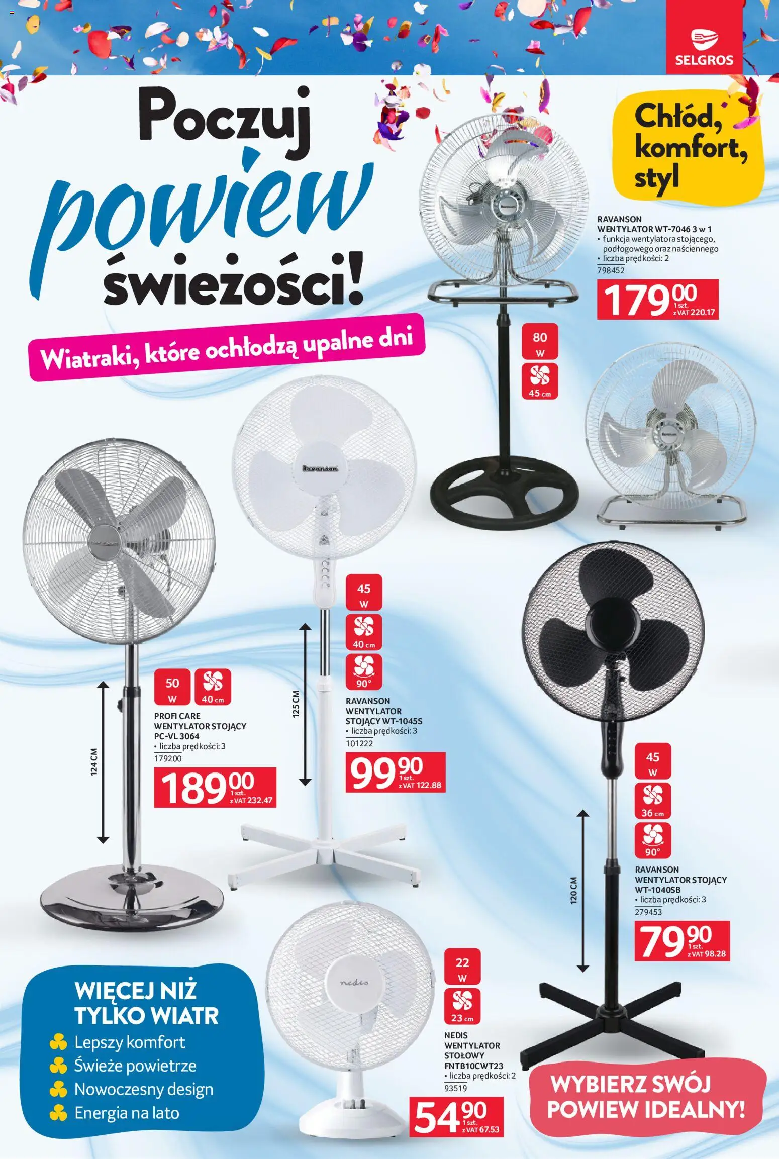 Pogląd gazetki "Selgros cash&carry gazetka - Wentylatory" ze sklepu Selgros cash&carry ważnej od 21.05.2026 - Wentylator, Wentylator stojący