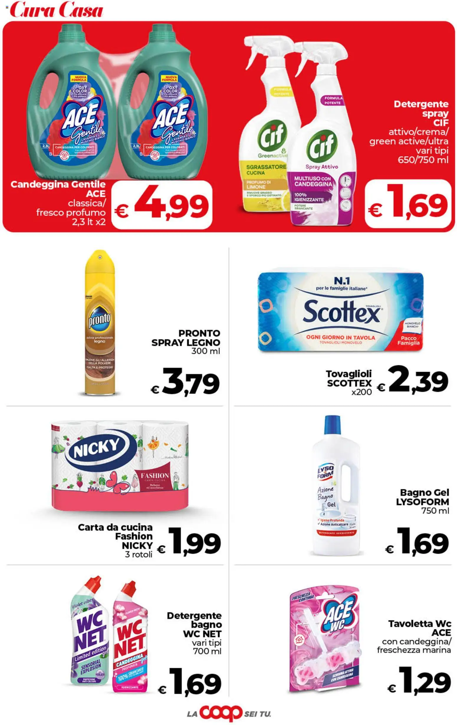 Anteprima dell'opuscolo COOP volantino Superstore Sicilia dal negozio COOP valido da 01/09/2026 - Limone, WC, Lavanda, Candeggina, Sgrassatore, Detergente, Anticalcare, Tavoletta