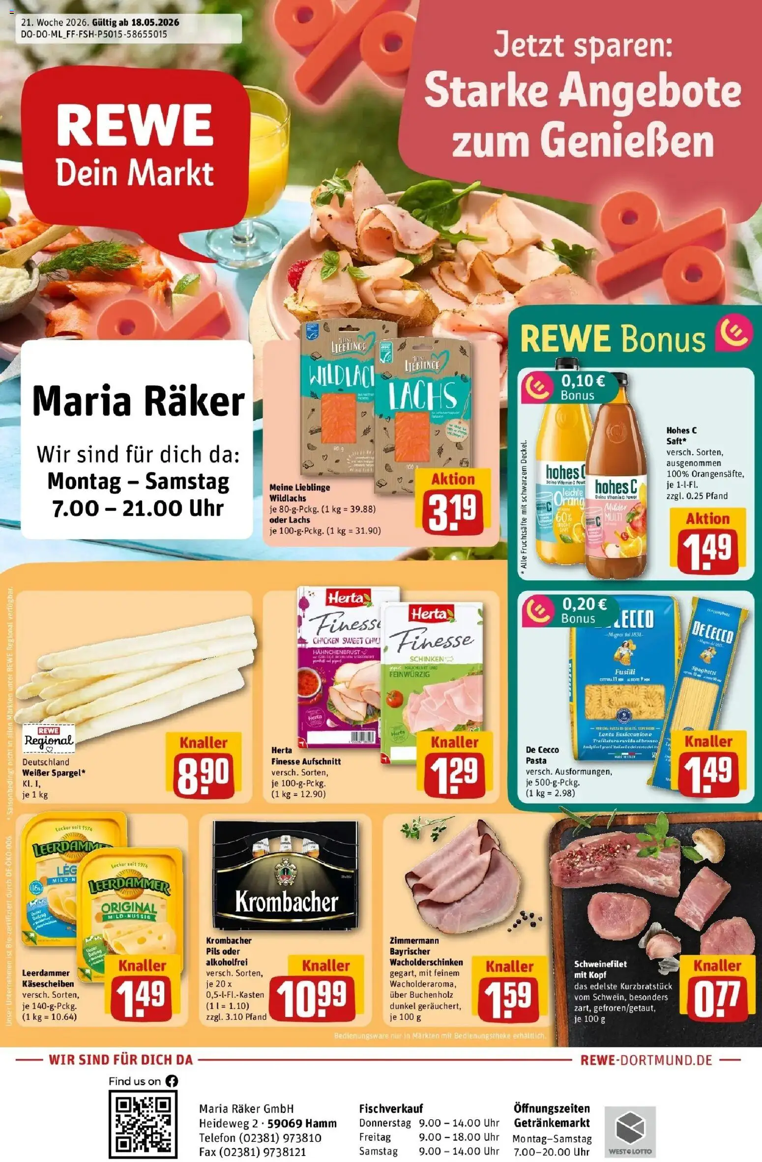 Vorschau von dem Prospekt des Geschäftes Rewe, gültig ab dem 17.05.2026