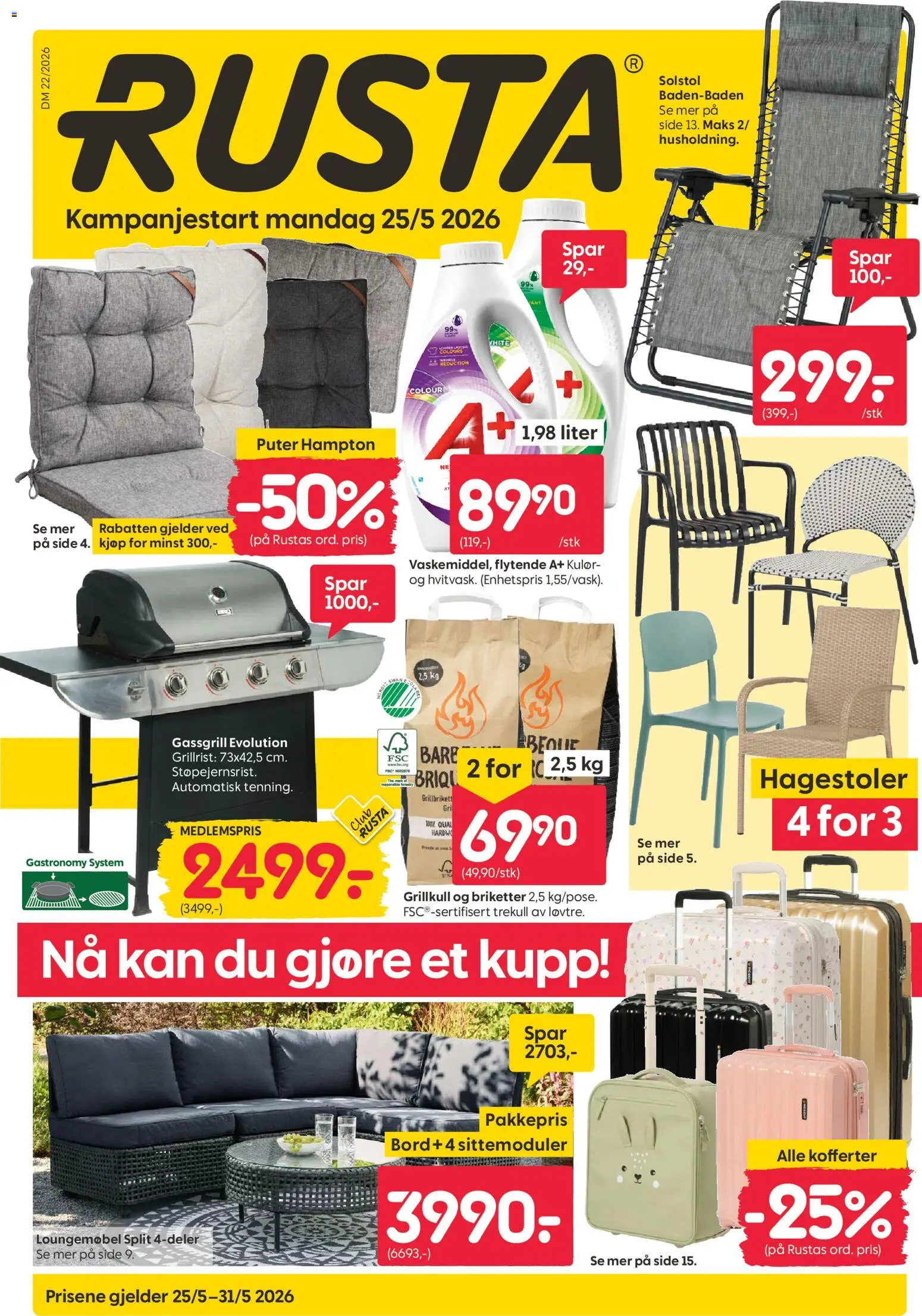 Forhåndsvis Rusta kundeavis fra butikk Rusta gyldig fra 25/05/2026