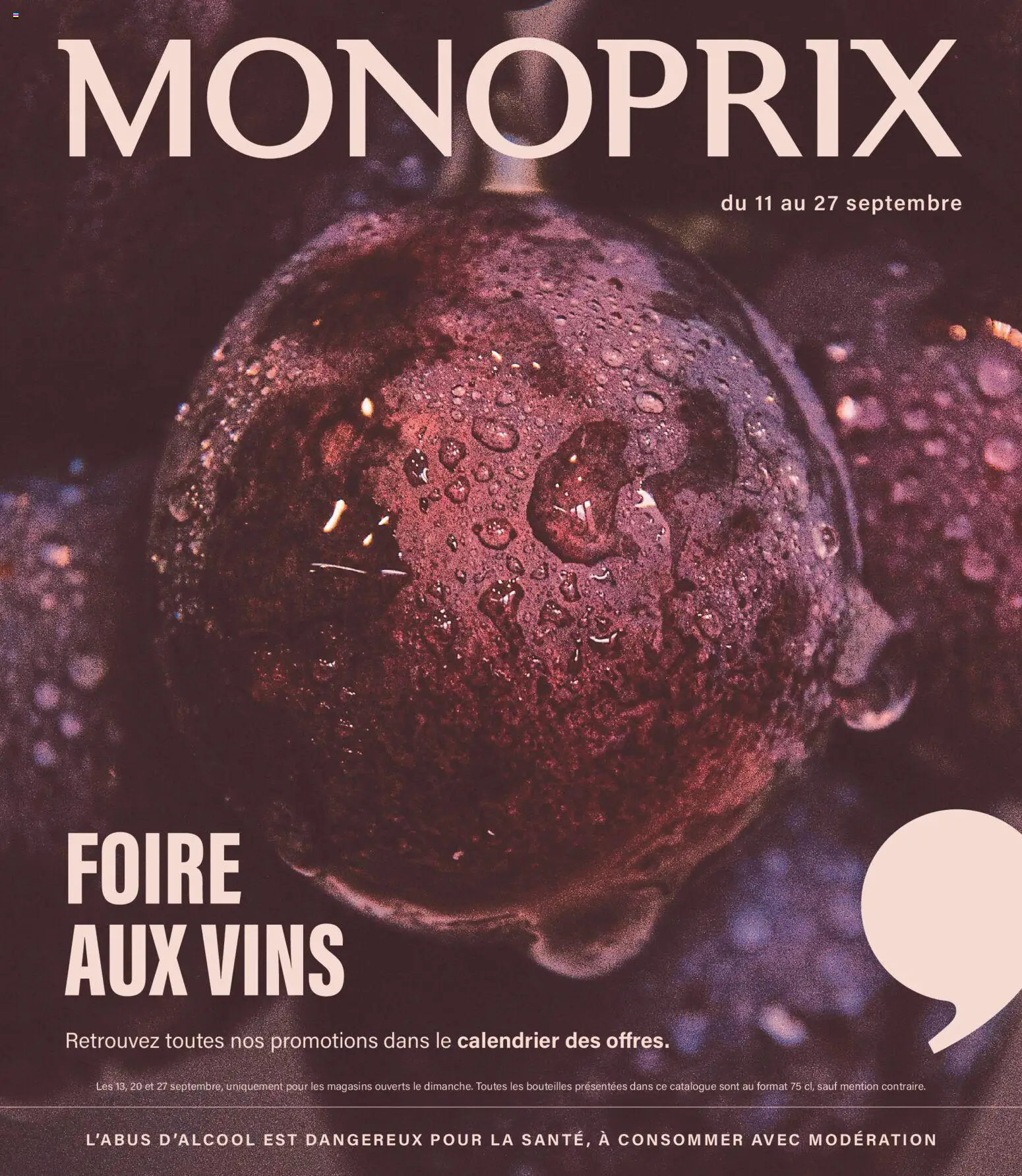 Prévisualisation de Monoprix - Guide foire aux vins du magasin Monoprix formulaire valide 11/09/2026