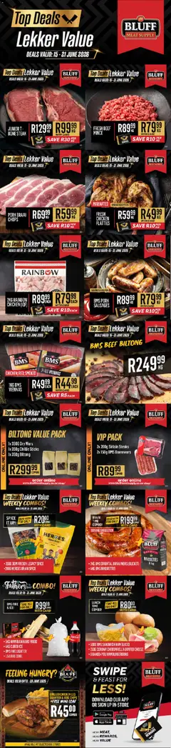 Preview of Bluff Meat Supply flyer valid from 15/06/2026