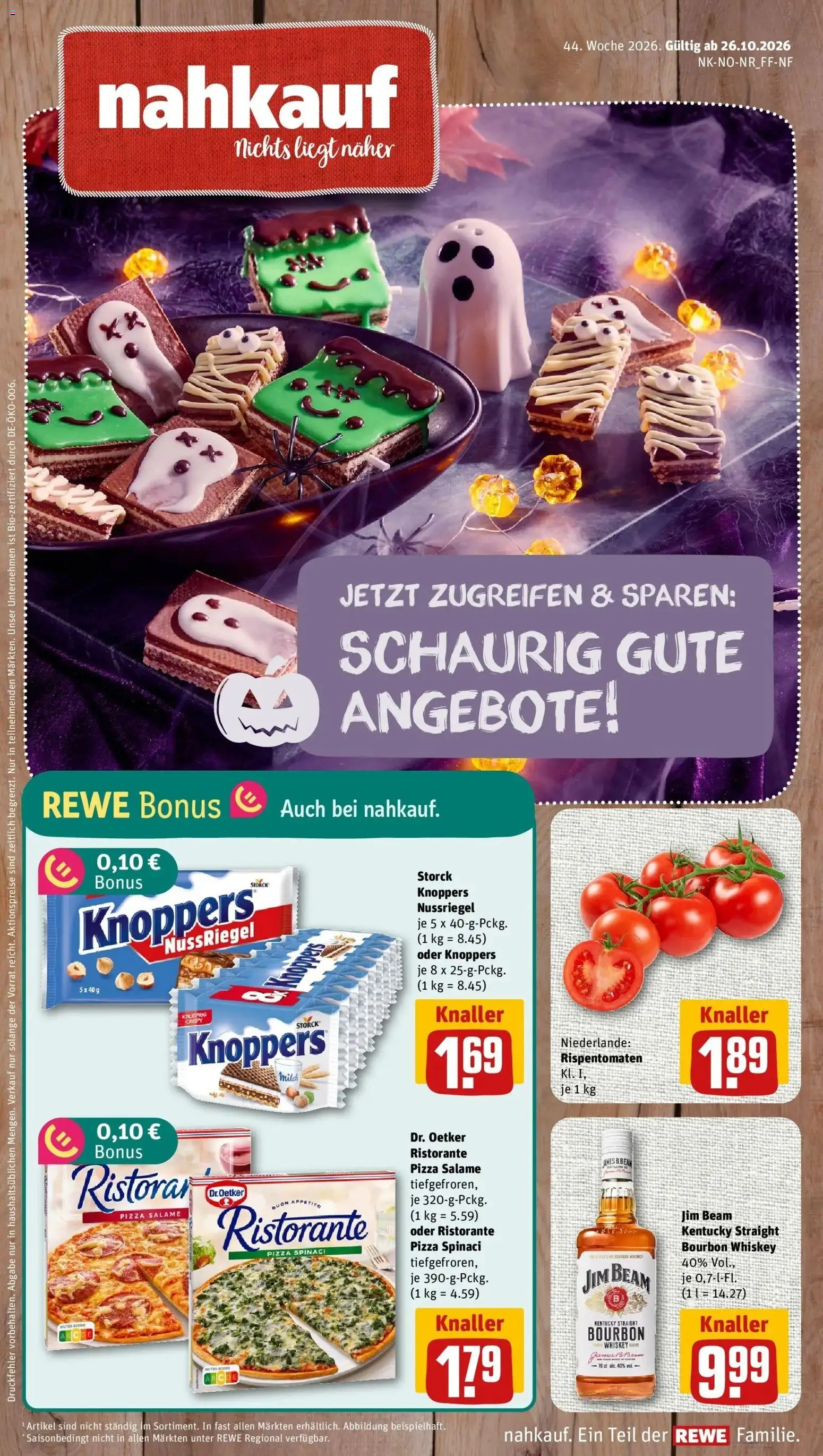 Vorschau von dem Prospekt des Geschäftes Rewe, gültig ab dem 26.10.2026