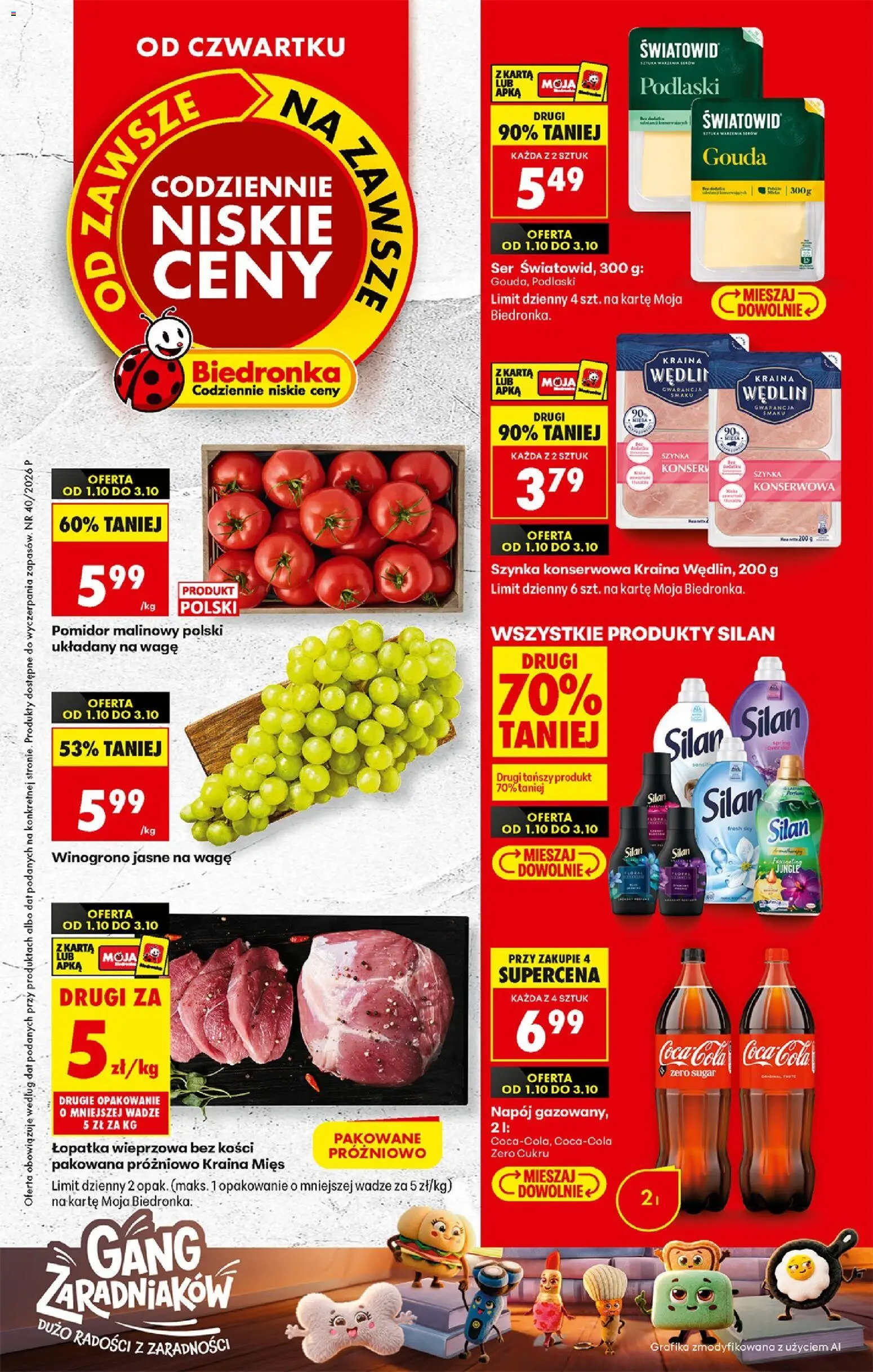 Náhled nabídky: Biedronka Polsko Biedronka Polsko leták - Codziennie niskie ceny platný od 01.10.2026
