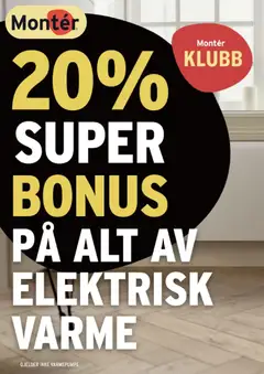 Forhåndsvis Montér kundeavis fra butikk Montér gyldig fra 22/09/2026