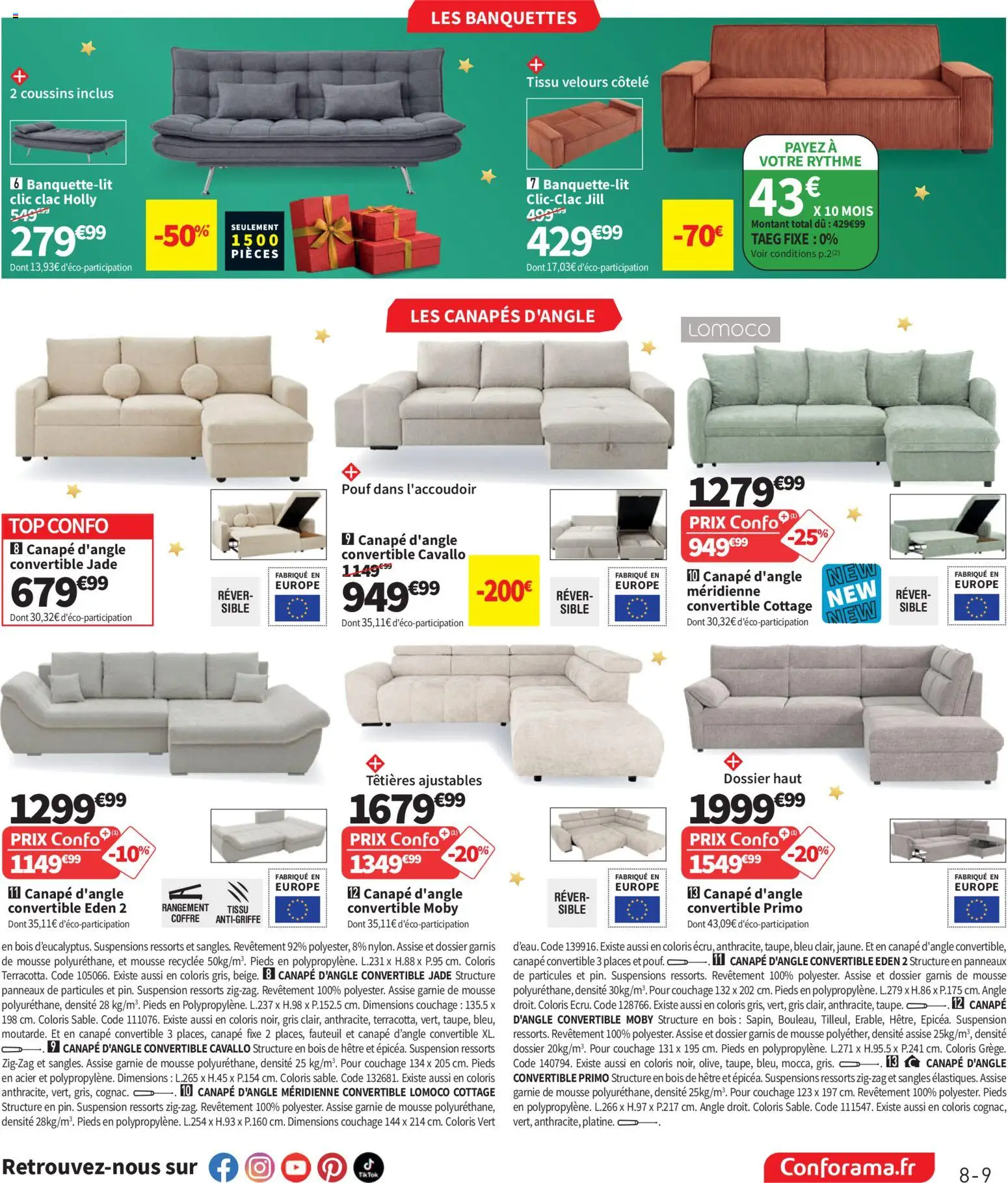 Prévisualisation de Conforama catalogue du magasin Conforama formulaire valide 27/10/2026