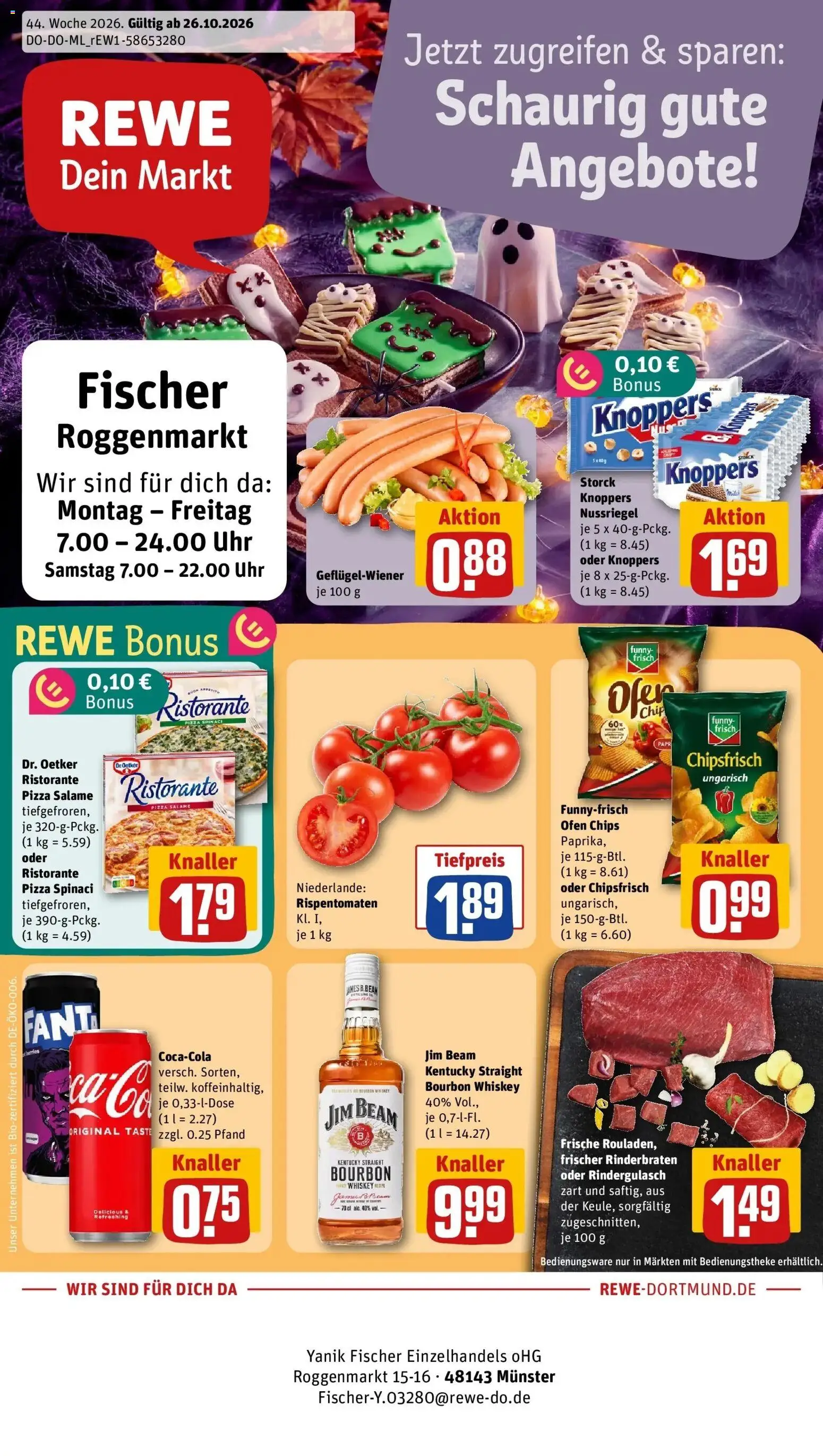 Vorschau von dem Prospekt des Geschäftes Rewe, gültig ab dem 26.10.2026