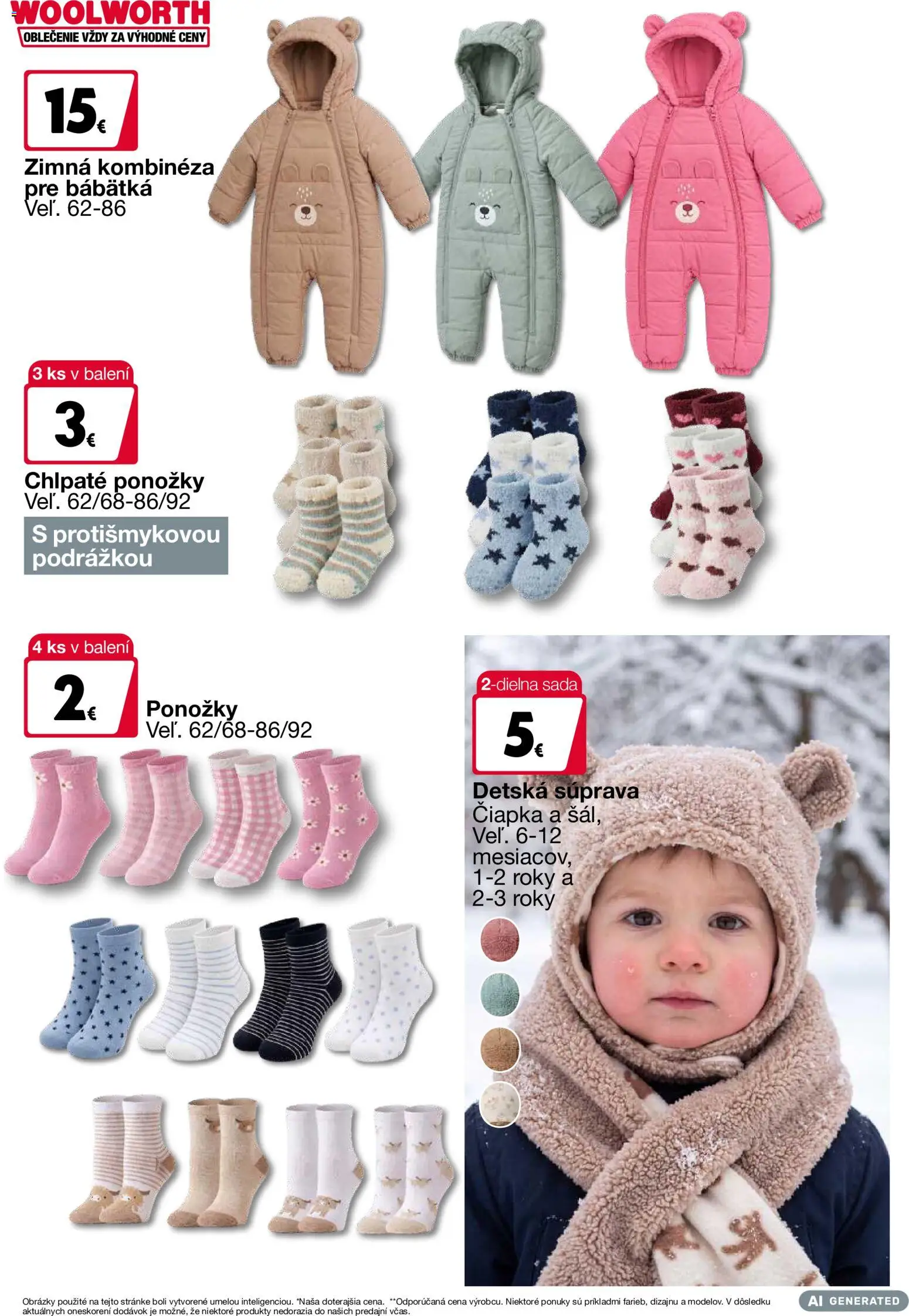 Náhľad Woolworth letáku platného od 02.10.2026 - Ponožky, Overal