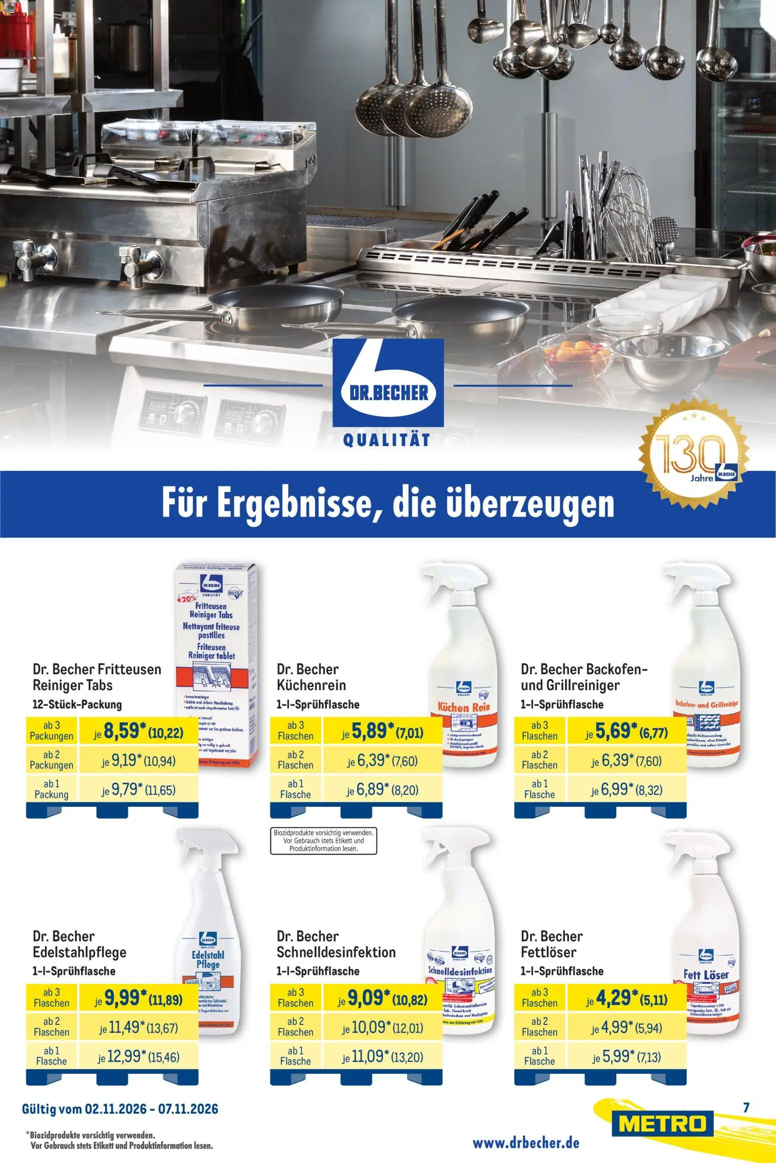 Vorschau von dem Prospekt des Geschäftes Metro, gültig ab dem 02.11.2026 - Kuchen, Tablet, Öl, Backofen, Friteuse