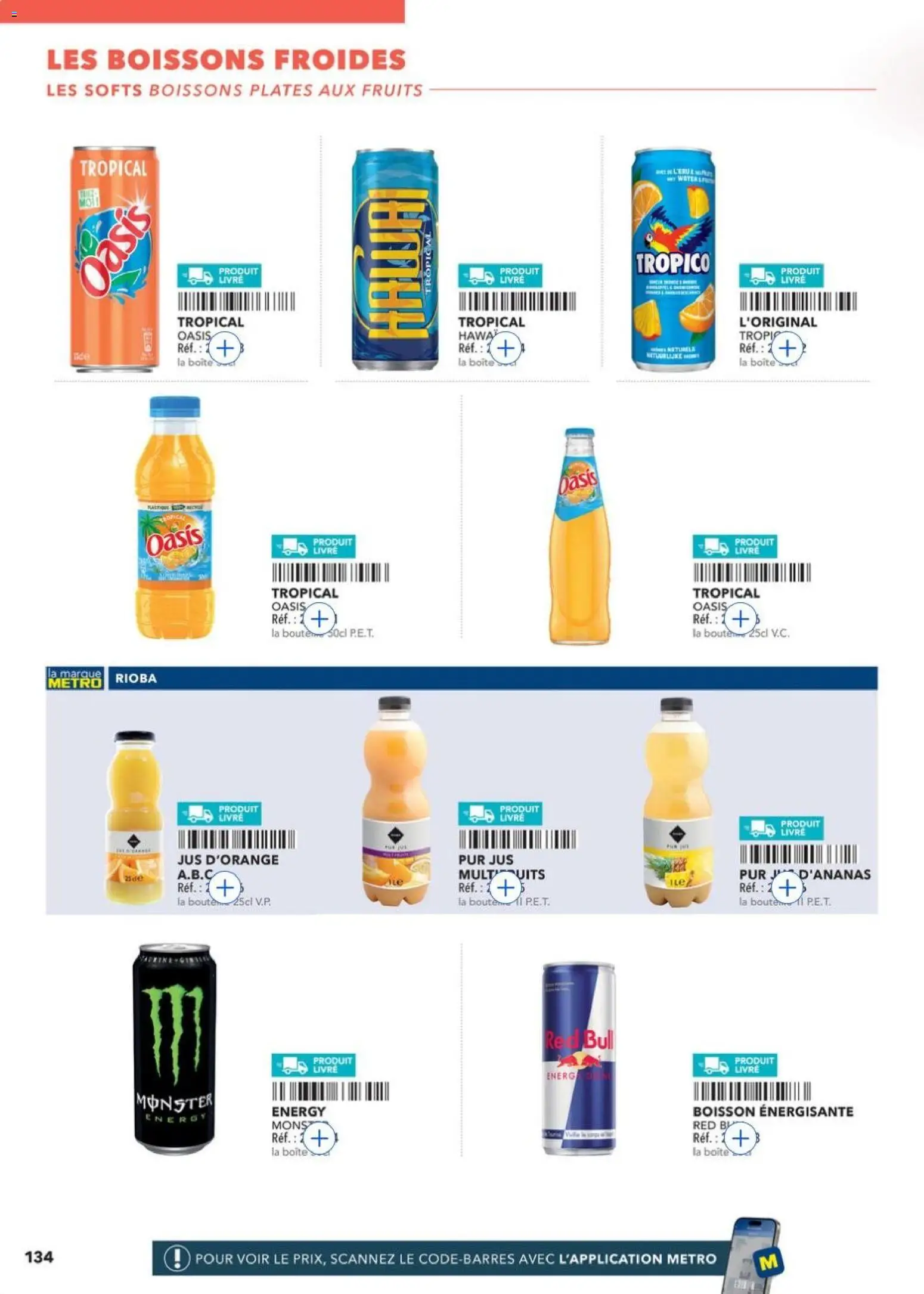 Prévisualisation de METRO - Guide Italie du magasin METRO formulaire valide 28/05/2026 - Red bull, Livre, Fruits, Boisson, Boisson énergisante, Jus, Boissons, Jus d'orange