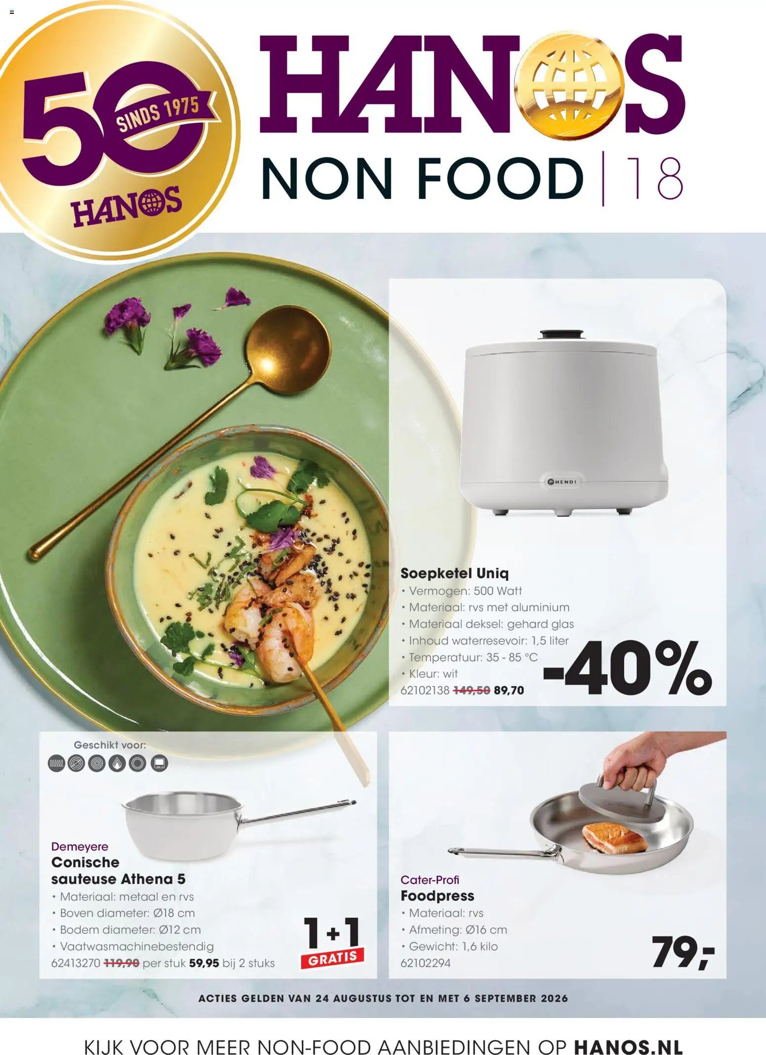 Voorbeeld van Hanos folder - Non food van winkel Hanos geldig vanaf 24-08-2026