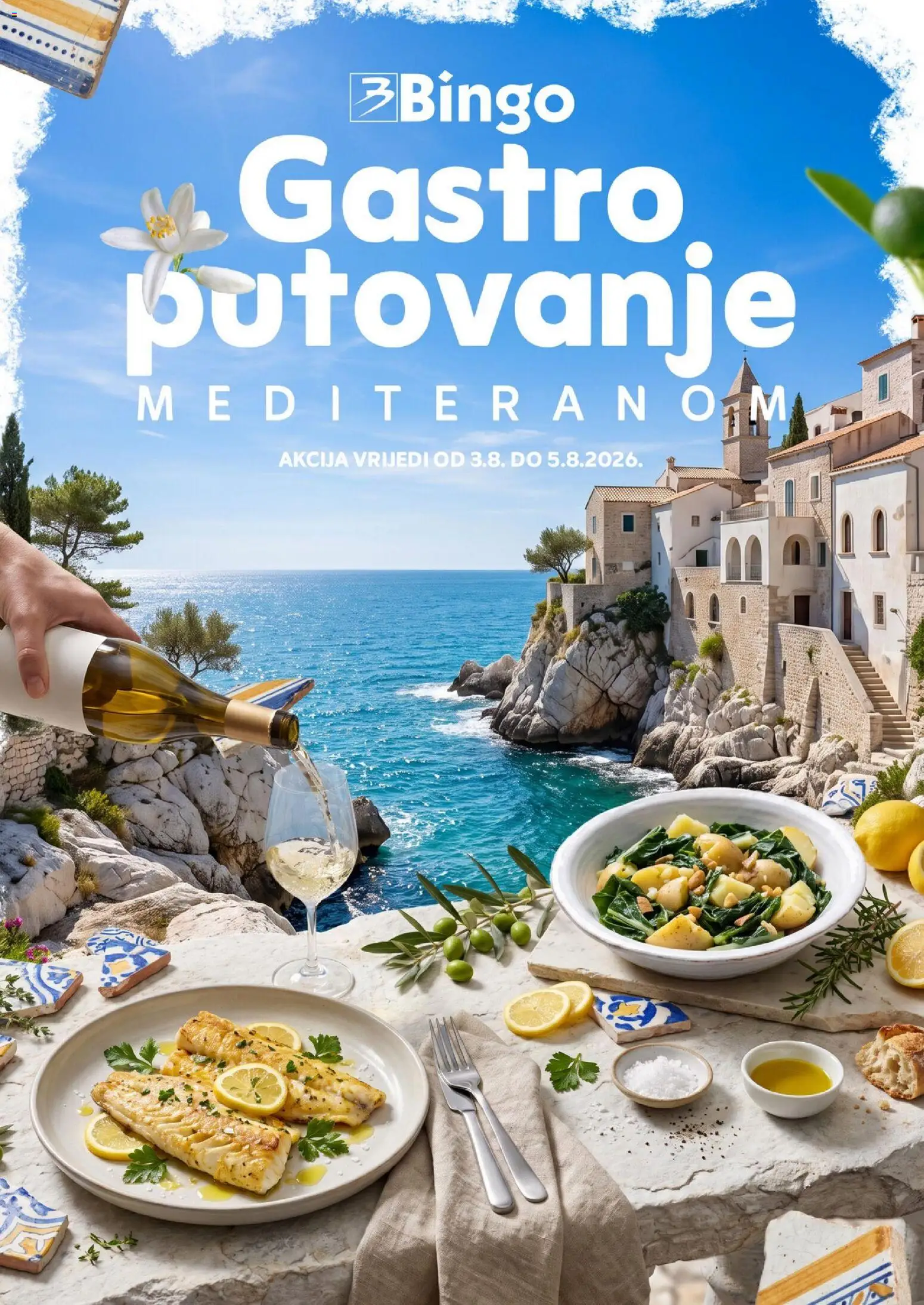Pregled letka Bingo Gastro putovanje trgovine Bingo vrijedi od 03.08.2026