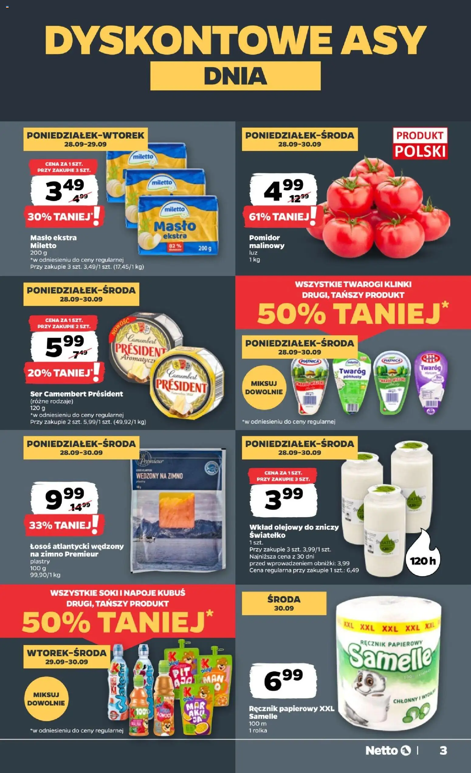Pogląd gazetki "Netto gazetka od poniedziałku" ze sklepu Netto ważnej od 28.09.2026