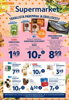 Kaupan K-Supermarket K-Supermarket tarjoukset esikatselu, voimassa 20/08/2026