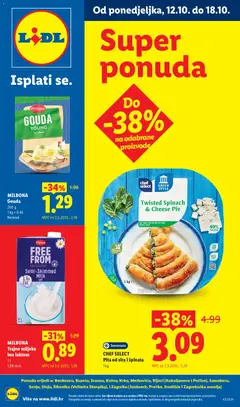 Pregled letka Lidl Super ponuda trgovine Lidl vrijedi od 12.10.2026
