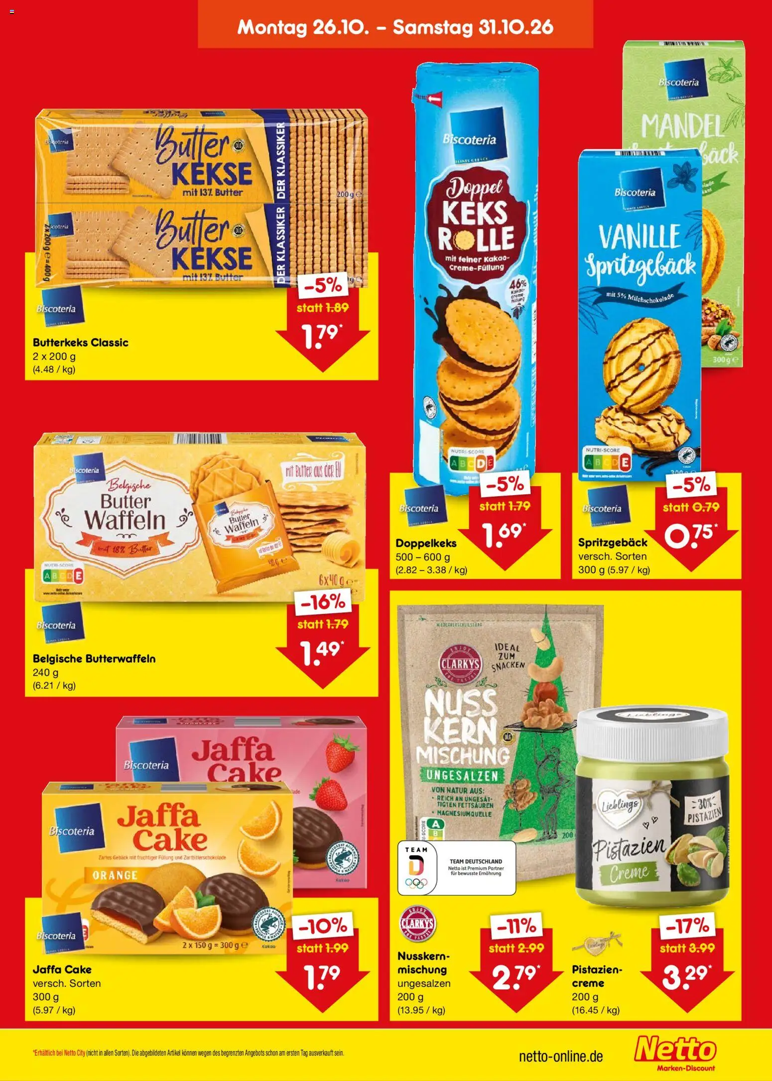 Vorschau von dem Prospekt des Geschäftes Netto Marken-Discount, gültig ab dem 26.10.2026