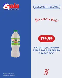 Pregled Gala MARKET kataloga - važi od 12.05.2026