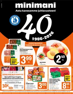 Kaupan Minimani Minimani tarjoukset esikatselu, voimassa 22/07/2026