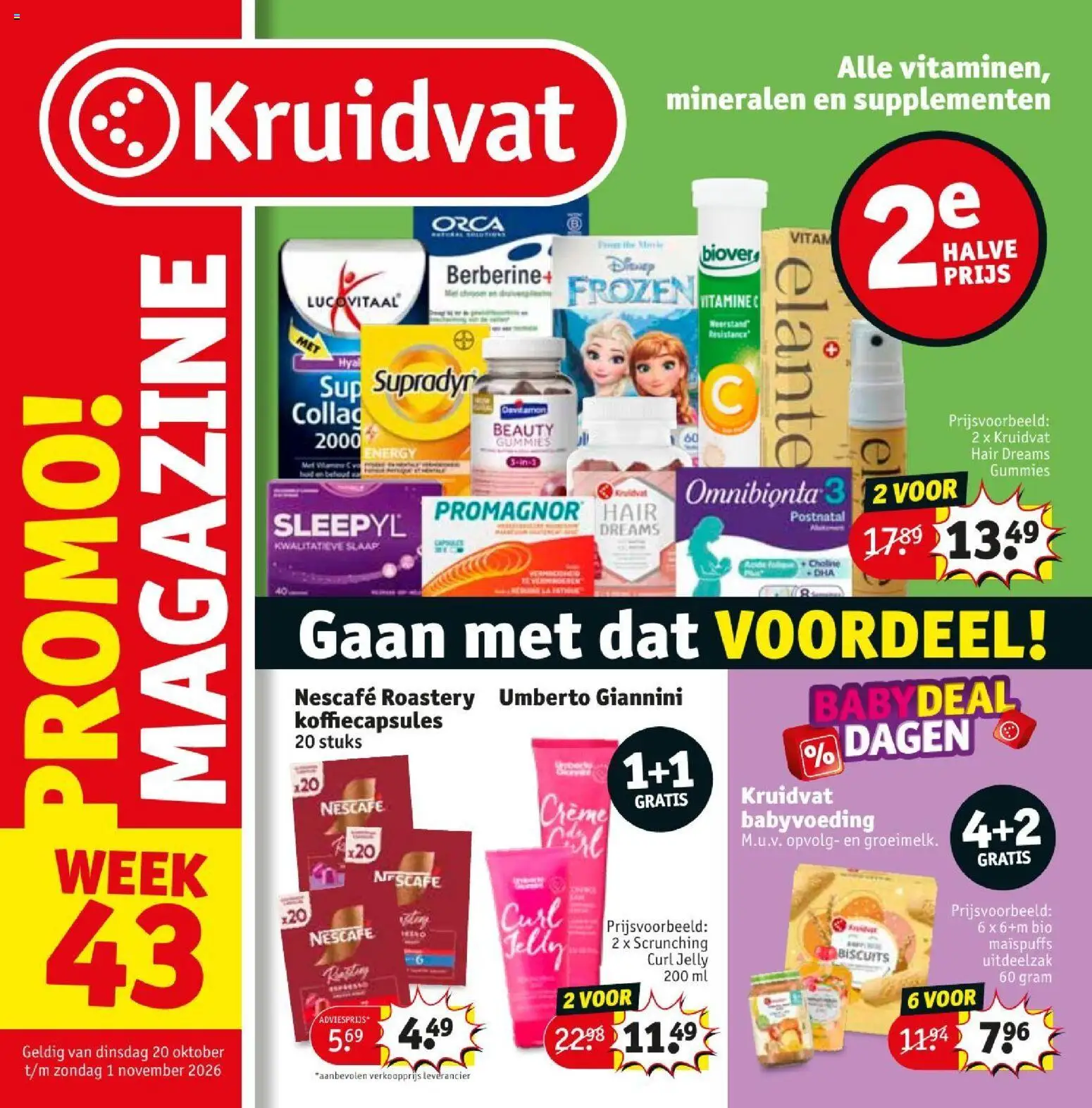 Voorbeeld van Kruidvat folder week 43 van winkel Kruidvat geldig vanaf 20/10/2026