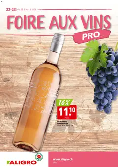 Vorschau des Merkblatts Aligro aktionen Weinfestival Sion vom Shop Aligro gültig von 25.05.2026 bis 06.06.2026