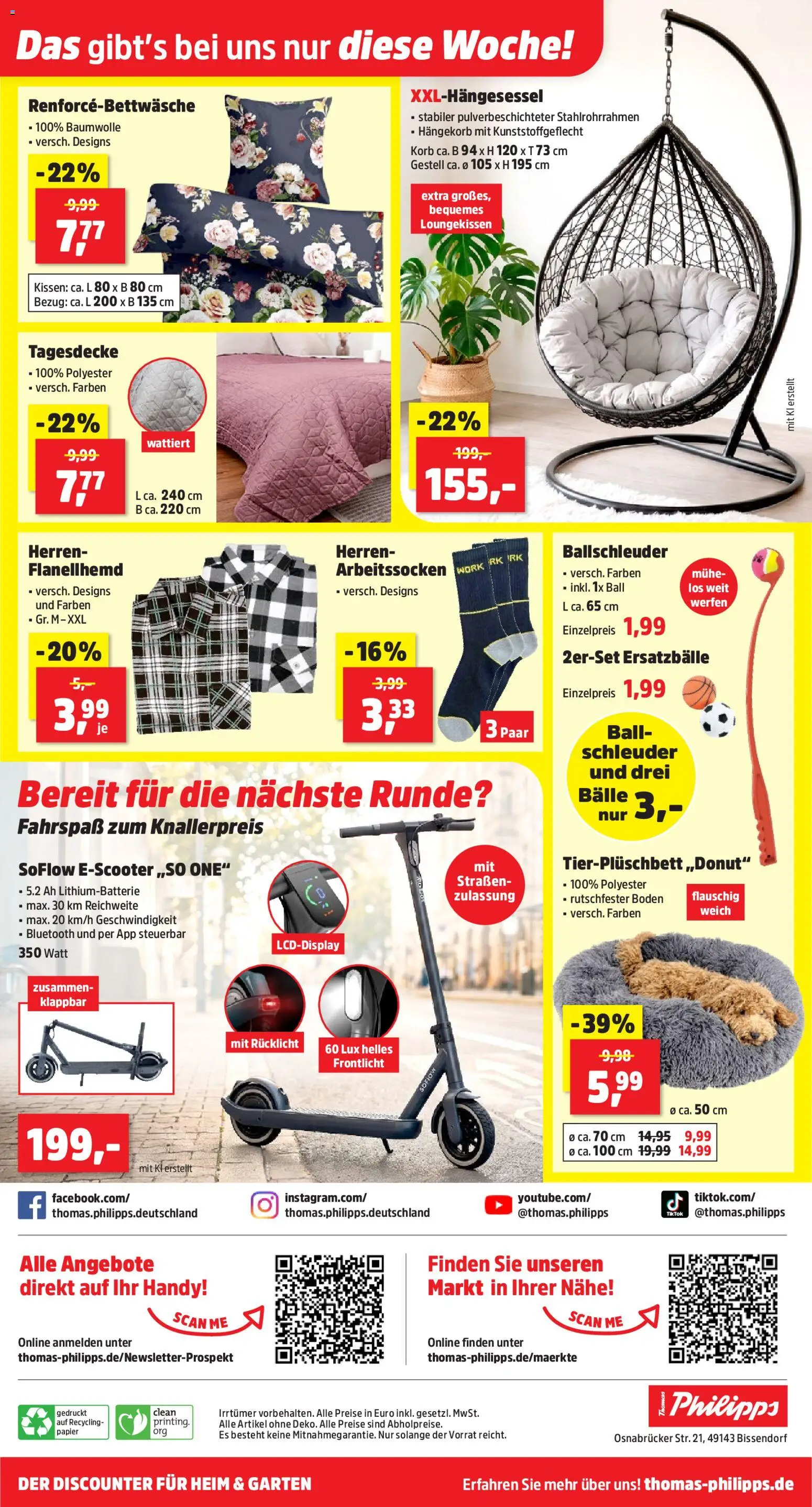 Vorschau von dem Prospekt des Geschäftes Thomas Philipps, gültig ab dem 07.09.2026 - Kissen, Korb, Tagesdecke