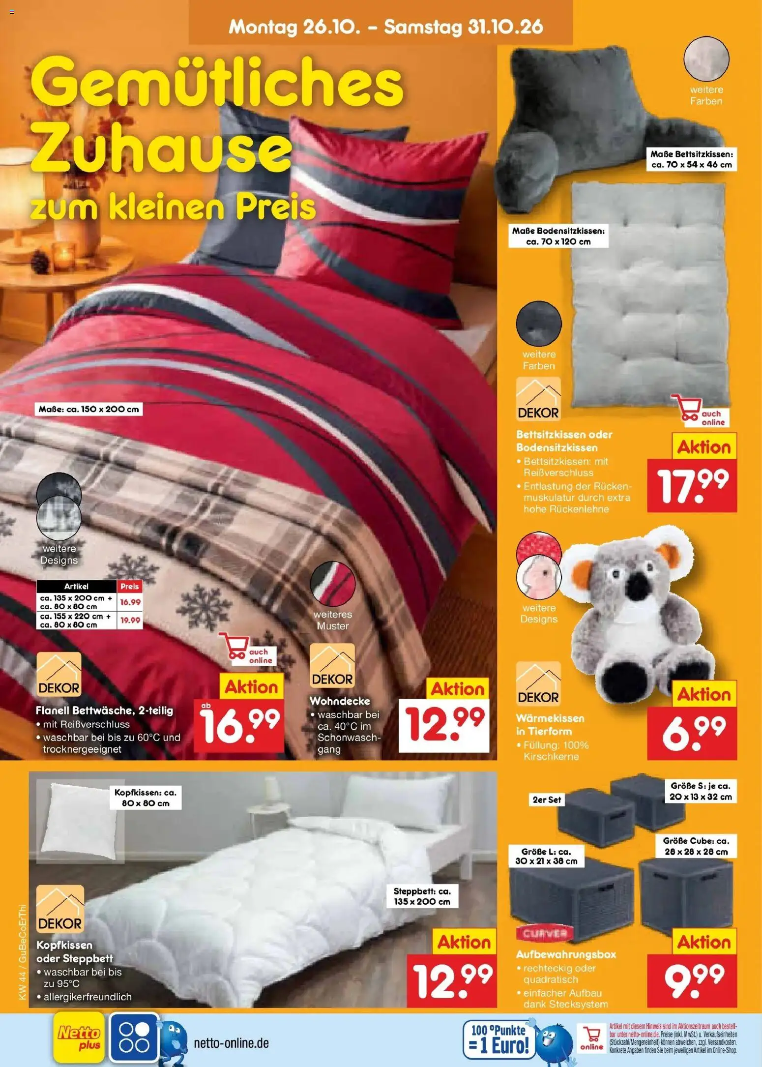 Vorschau von dem Prospekt des Geschäftes Netto Marken-Discount, gültig ab dem 28.10.2026 - Kopfkissen