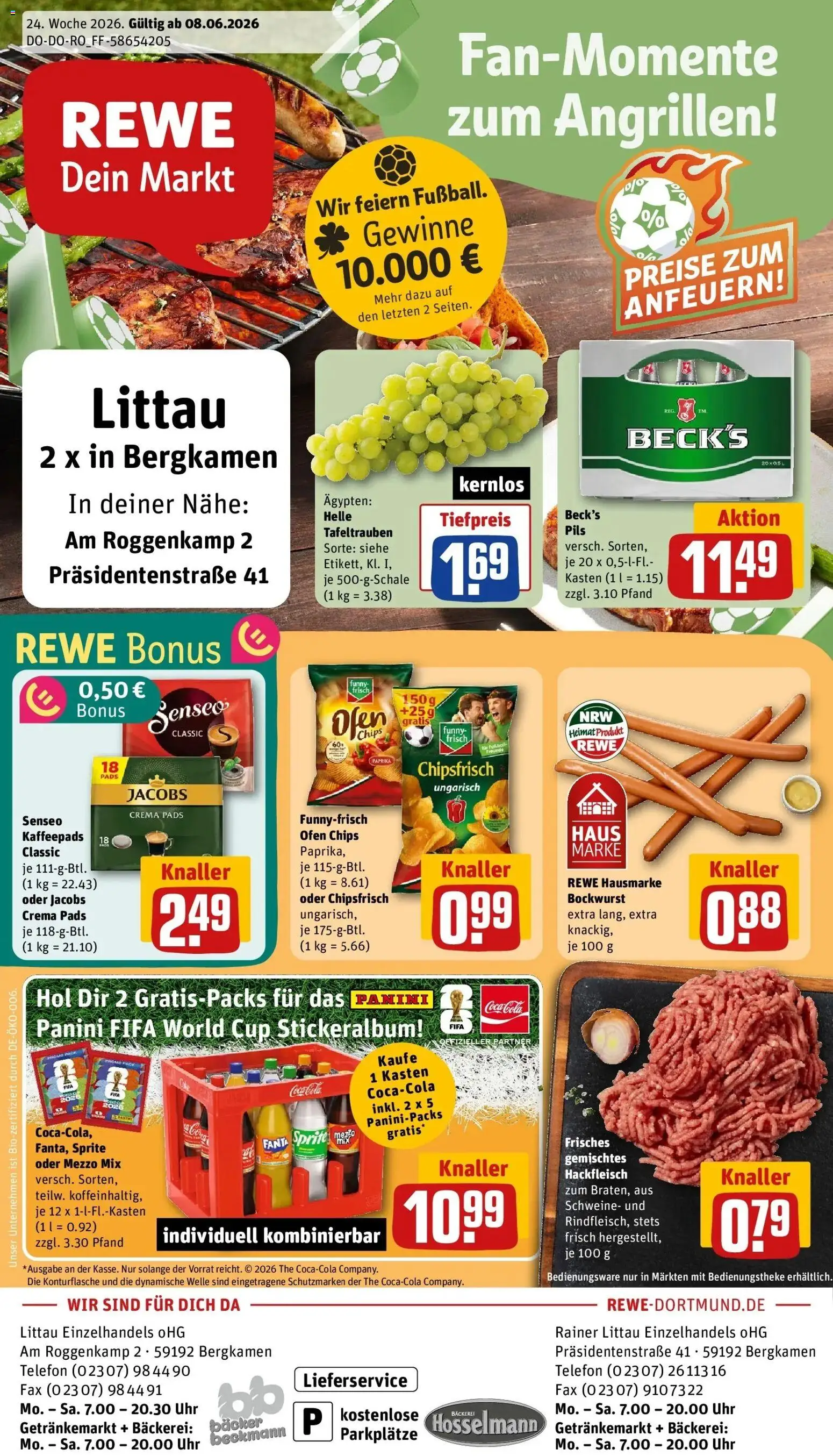 Vorschau von dem Prospekt des Geschäftes Rewe, gültig ab dem 08.06.2026