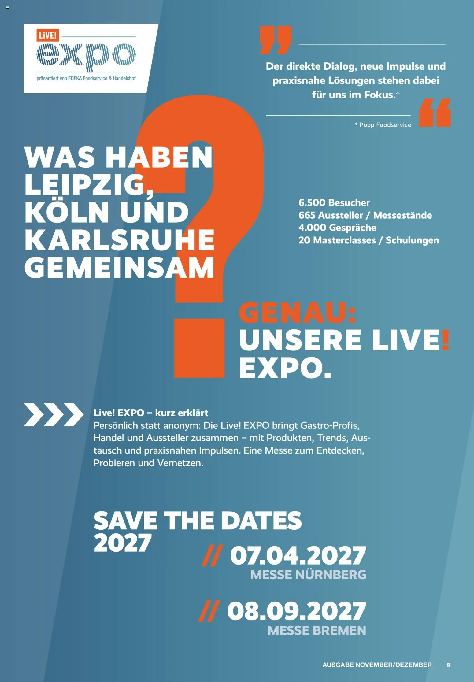 Vorschau von dem Prospekt des Geschäftes Handelshof, gültig ab dem 01.11.2026