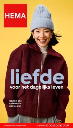 Voorbeeld van Hema folder Magazine van winkel Hema geldig vanaf 21-09-2026