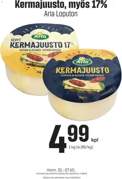 Kaupan S-market S-market Kermajuusto esikatselu, voimassa 21/10/2026