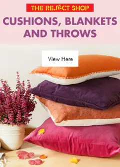 Preview of The Reject Shop Catalogue - Cushions, Blankets and Throws - valid from 22.05.2026