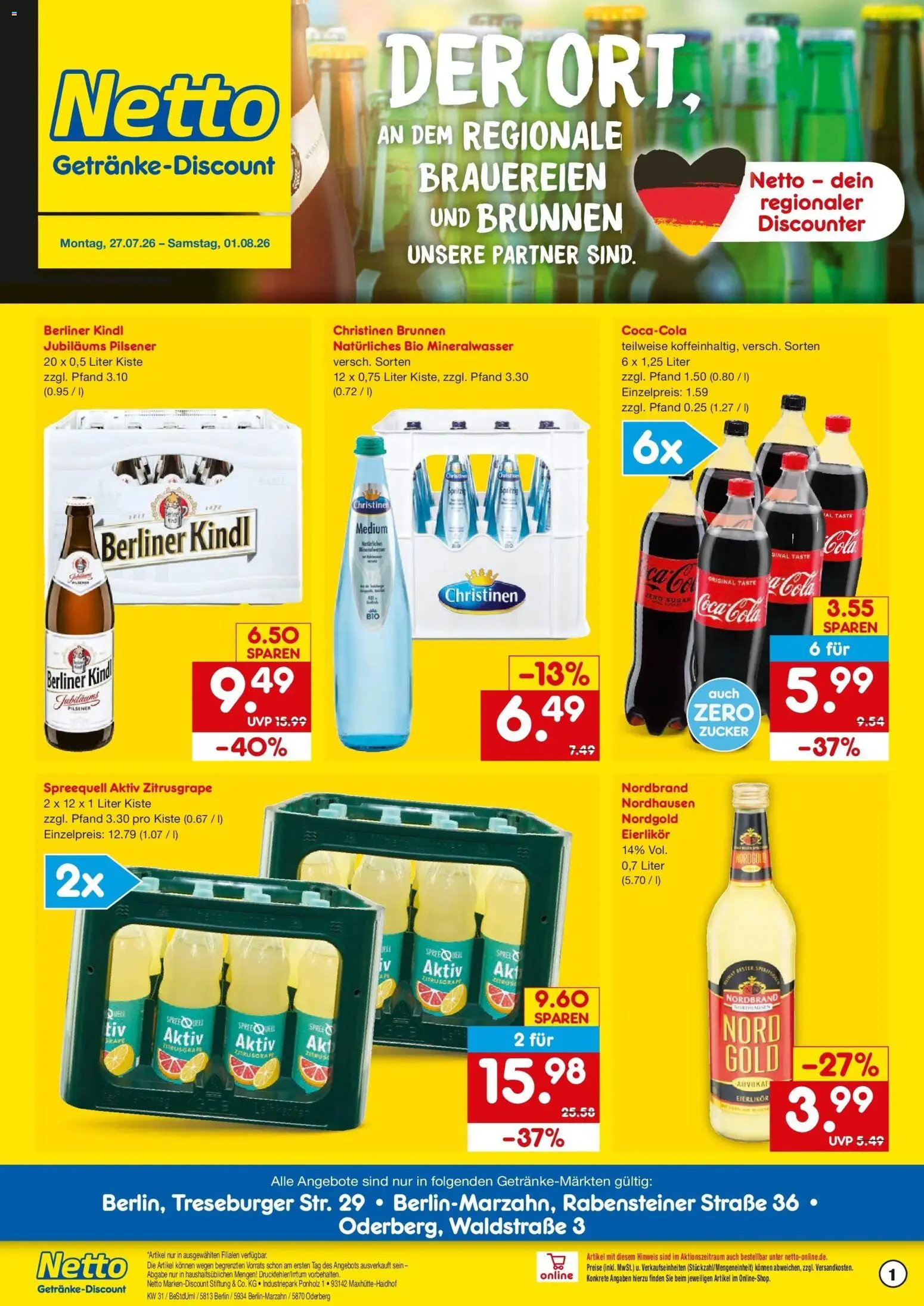 Vorschau von dem Prospekt des Geschäftes Netto Marken-Discount, gültig ab dem 27.07.2026