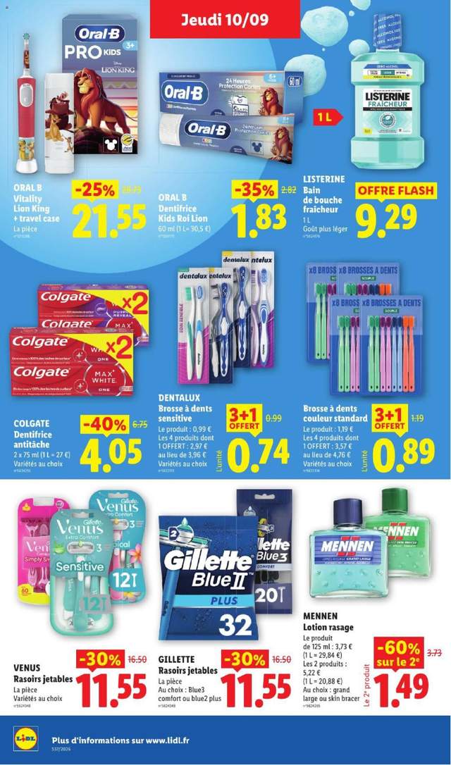 Nouveau catalogue Lidl à partir du 10/09