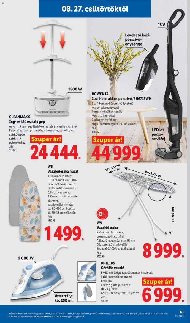 Új Lidl akciós újság 08.27.