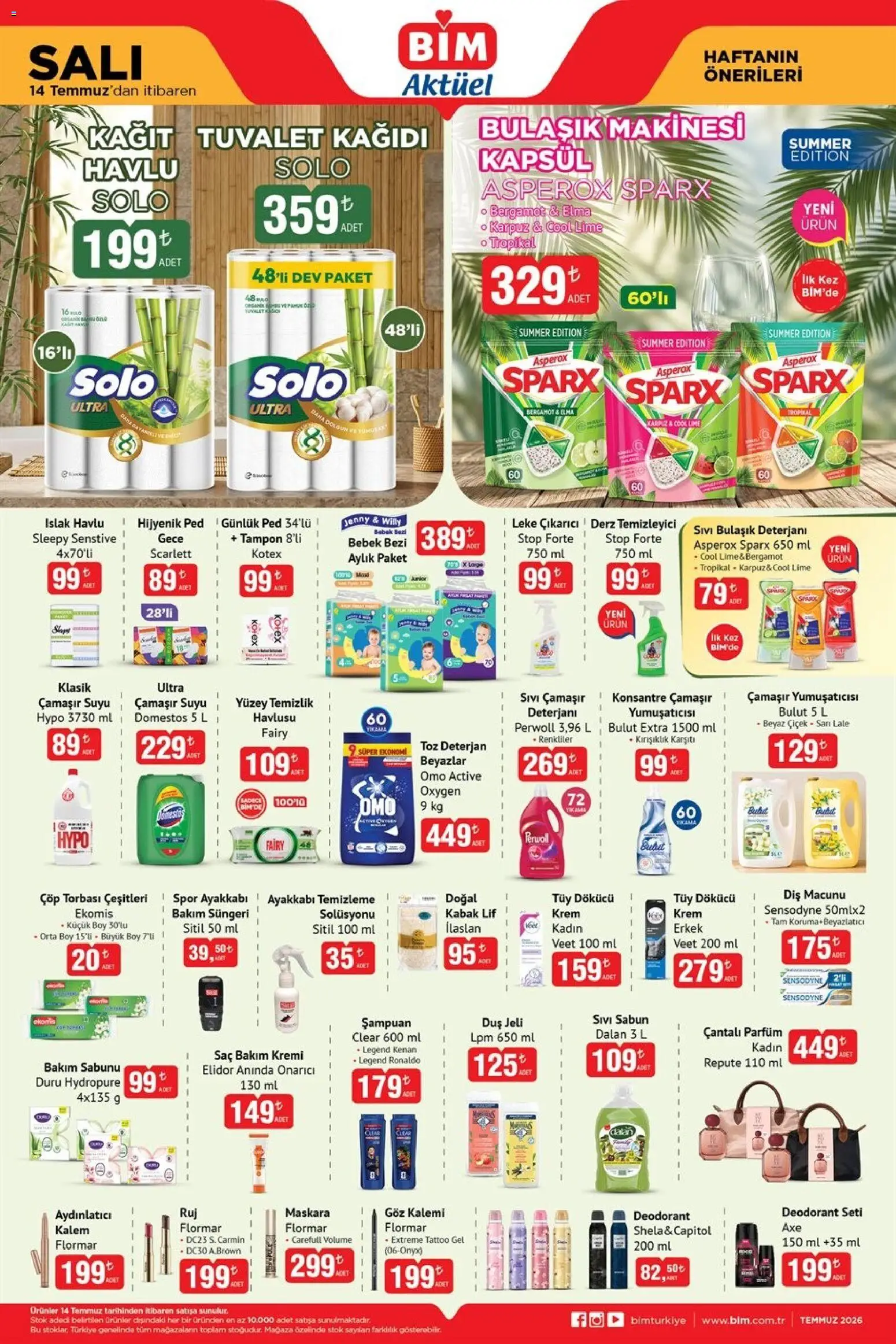 BİM BİM - Katalog Salı 14.07.2026 - Broşürünün önizlemesi