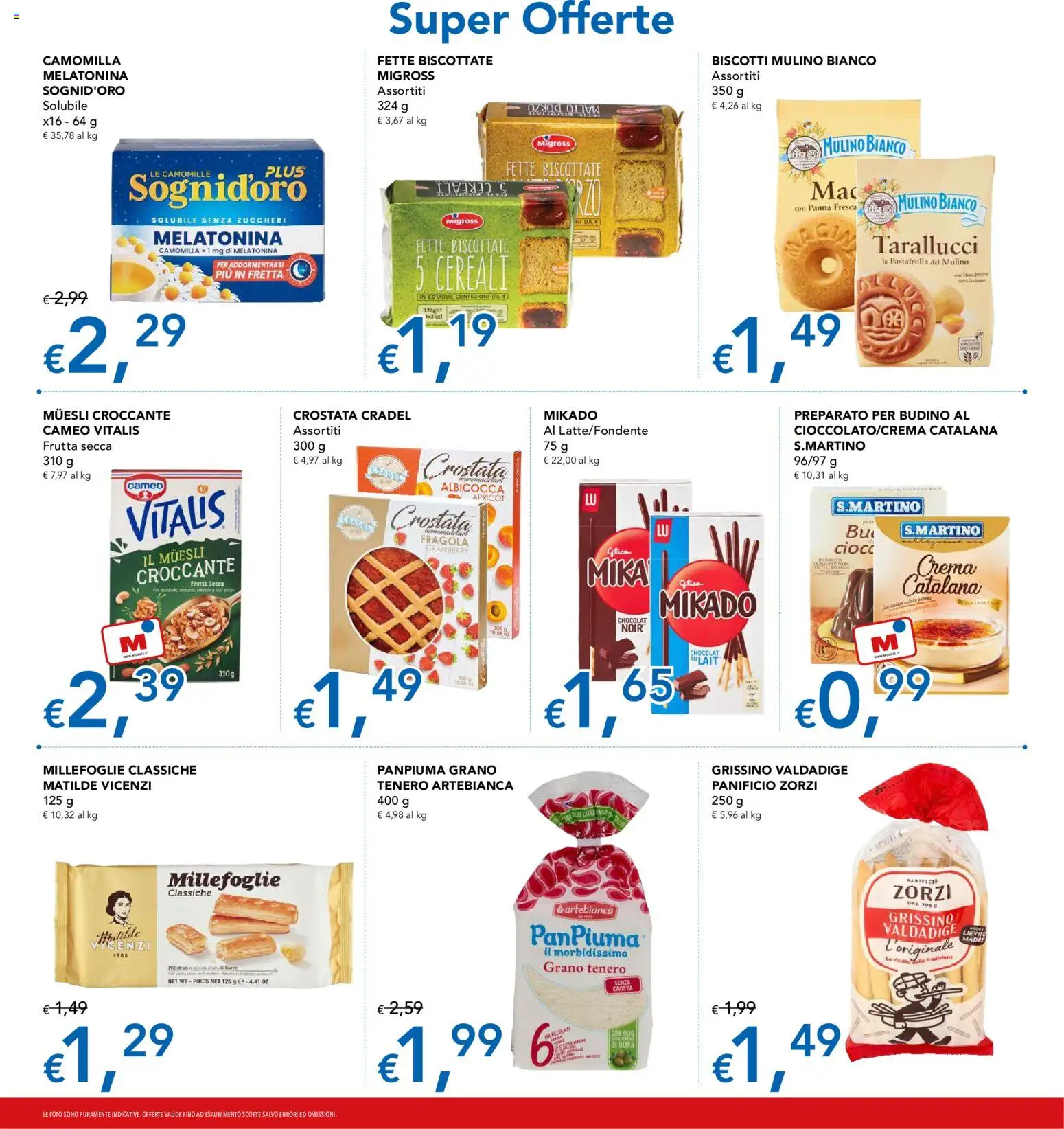 Anteprima dell'opuscolo Migross volantino dal negozio Migross valido da 10/09/2026 - Crema, Biscotti, Muesli, Frutta secca, Lievito, Panna, Budino, Fette biscottate