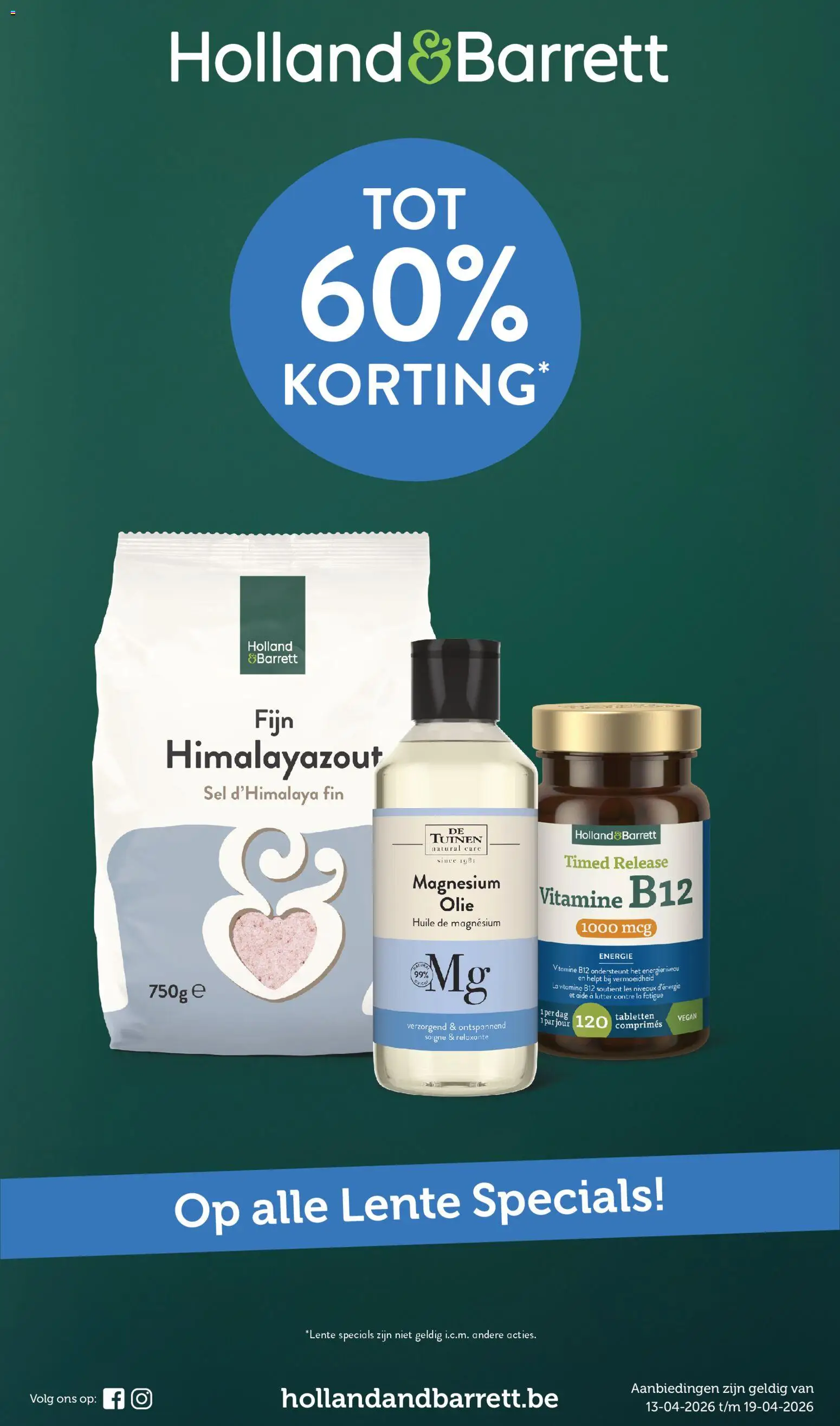 Voorbeeld van Holland & Barrett Folder / Publicité van winkel Holland & Barrett geldig vanaf 13/04/2026 - La, Olie