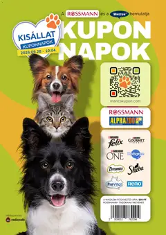 Rossmann - Rossmann Kupon Napok megtekintése, amely érvényes 2026.09.28.-től