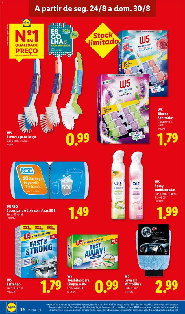 Novo folheto Lidl a partir de 24/08