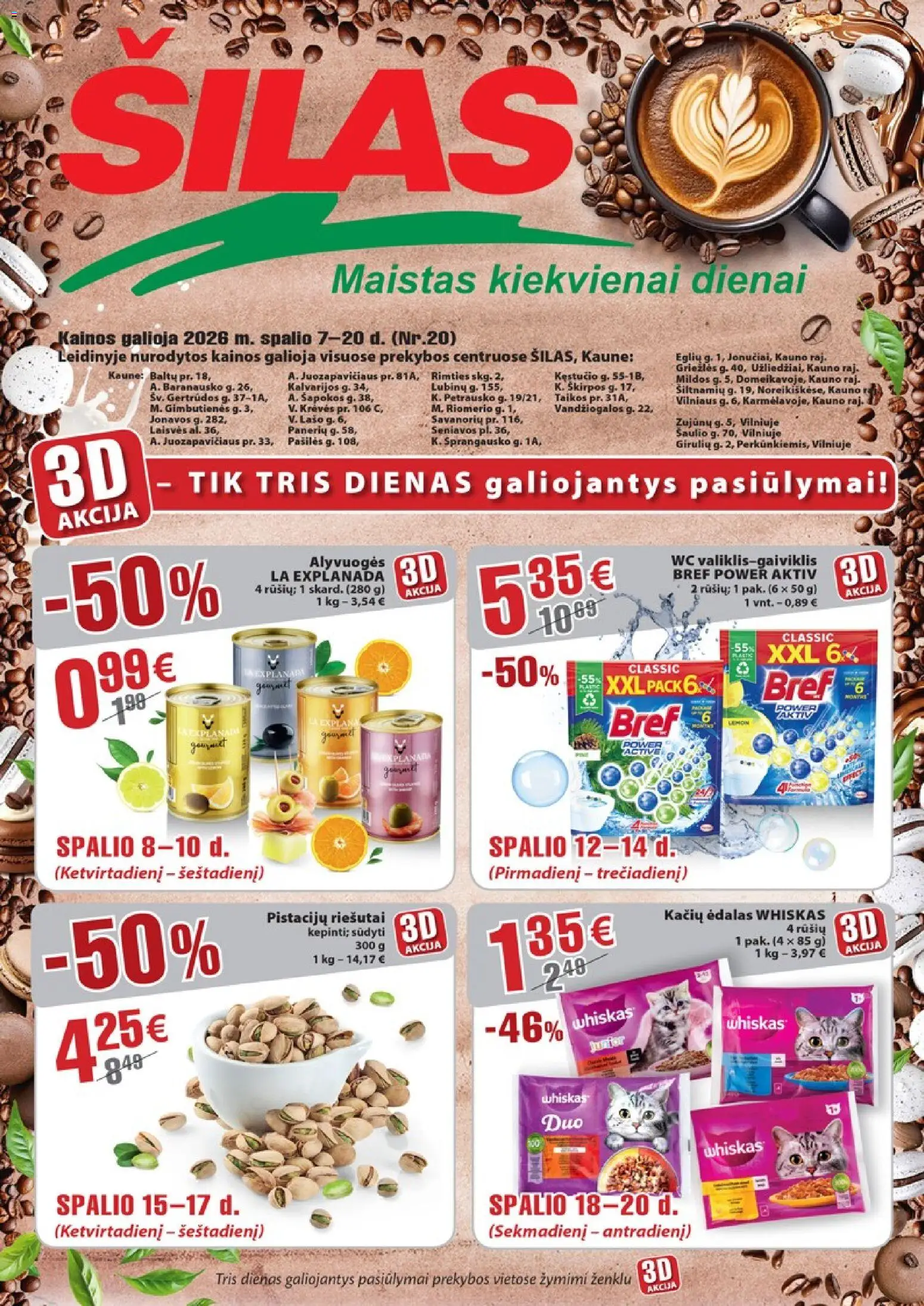 Šilas parduotuvės leidinio Šilas leidinys galiojančio nuo 2026.10.07 peržiūra