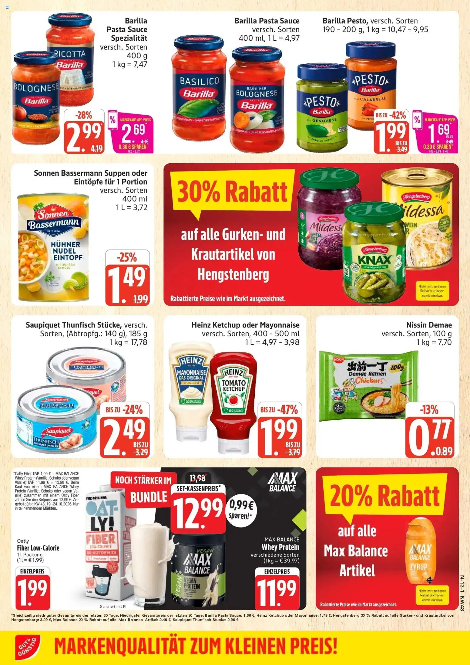 Vorschau von dem Prospekt des Geschäftes Marktkauf, gültig ab dem 19.10.2026