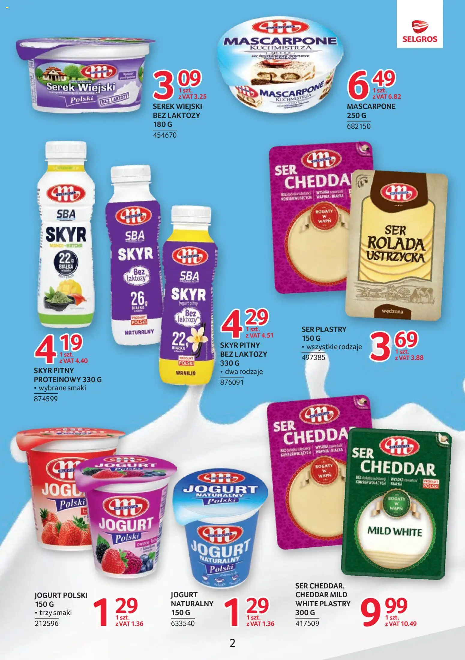 Pogląd gazetki "Selgros cash&carry gazetka - Markowe Produkty" ze sklepu Selgros cash&carry ważnej od 22.10.2026 - Owoce, Ser, Serek wiejski, Rolada, Skyr pitny, Serek, Rolada Ustrzycka, Bez laktozy