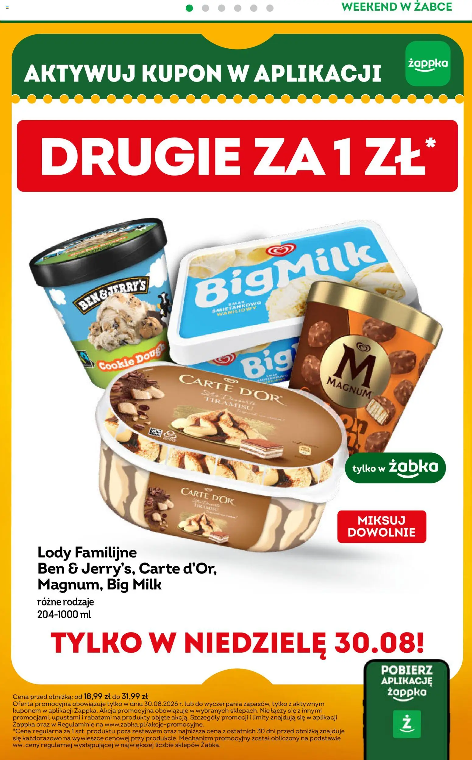 Pogląd gazetki "Żabka gazetka - Weekendowe promocje" ze sklepu Żabka ważnej od 28.08.2026