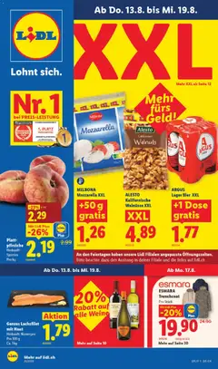 Vorschau des Merkblatts Lidl aktionen vom Shop Lidl gültig von 13.08.2026 bis 19.08.2026