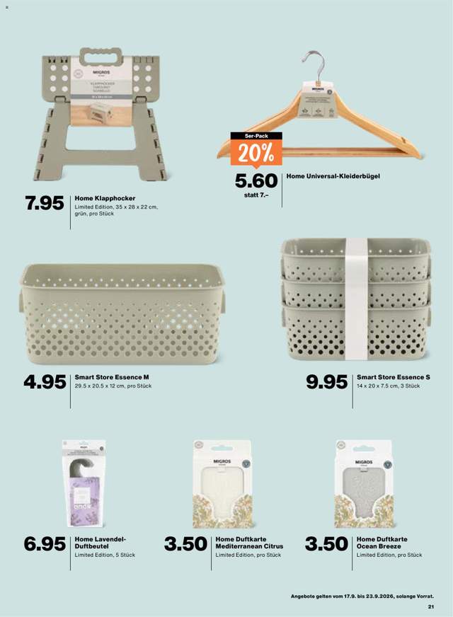 Neue Migros Aktionen ab 17.09.