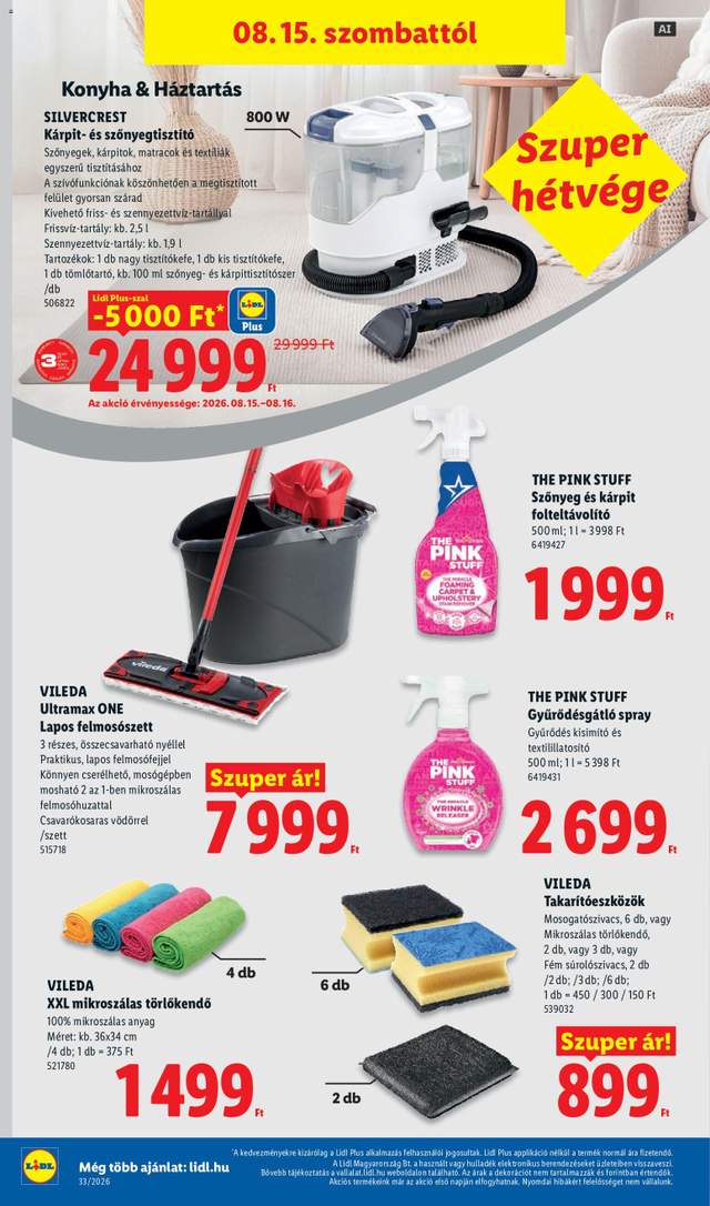 Új Lidl akciós újság 08.13.
