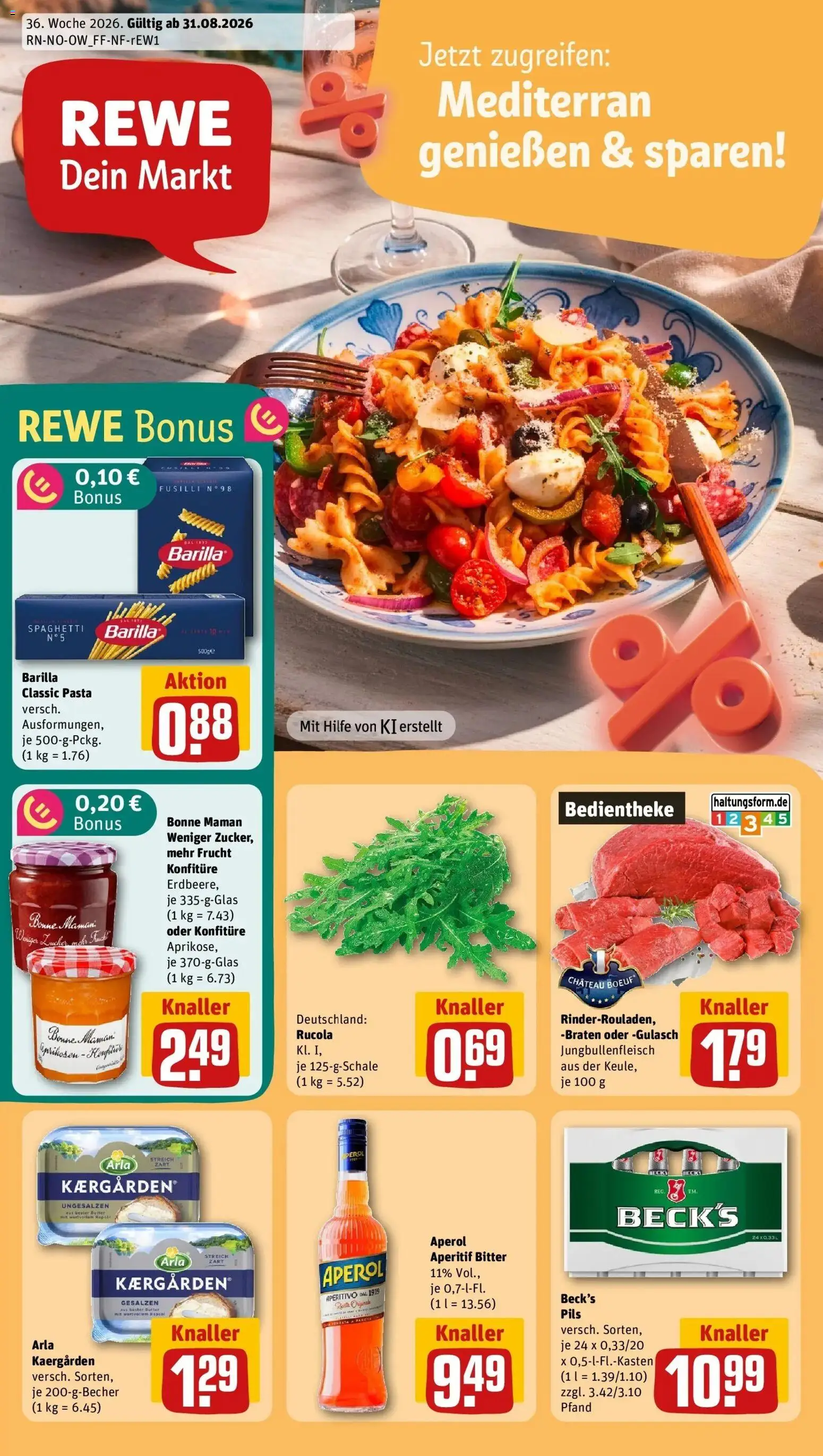 Vorschau von dem Prospekt des Geschäftes Rewe, gültig ab dem 31.08.2026