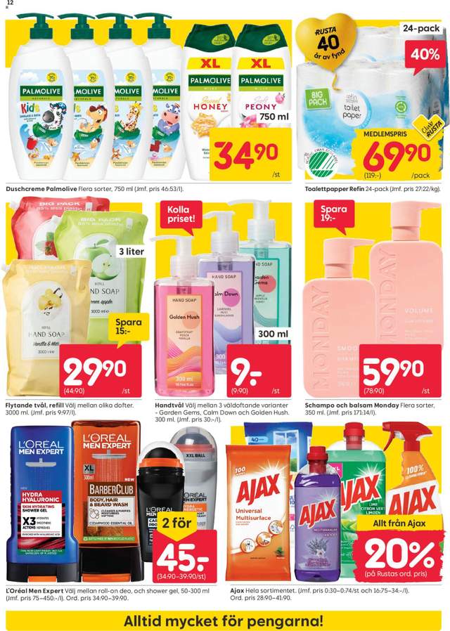 Nytt Rusta reklamblad från 24/08